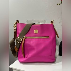 Dooney & Bourke Raleigh Roxy Large Fuschia shoulder bag